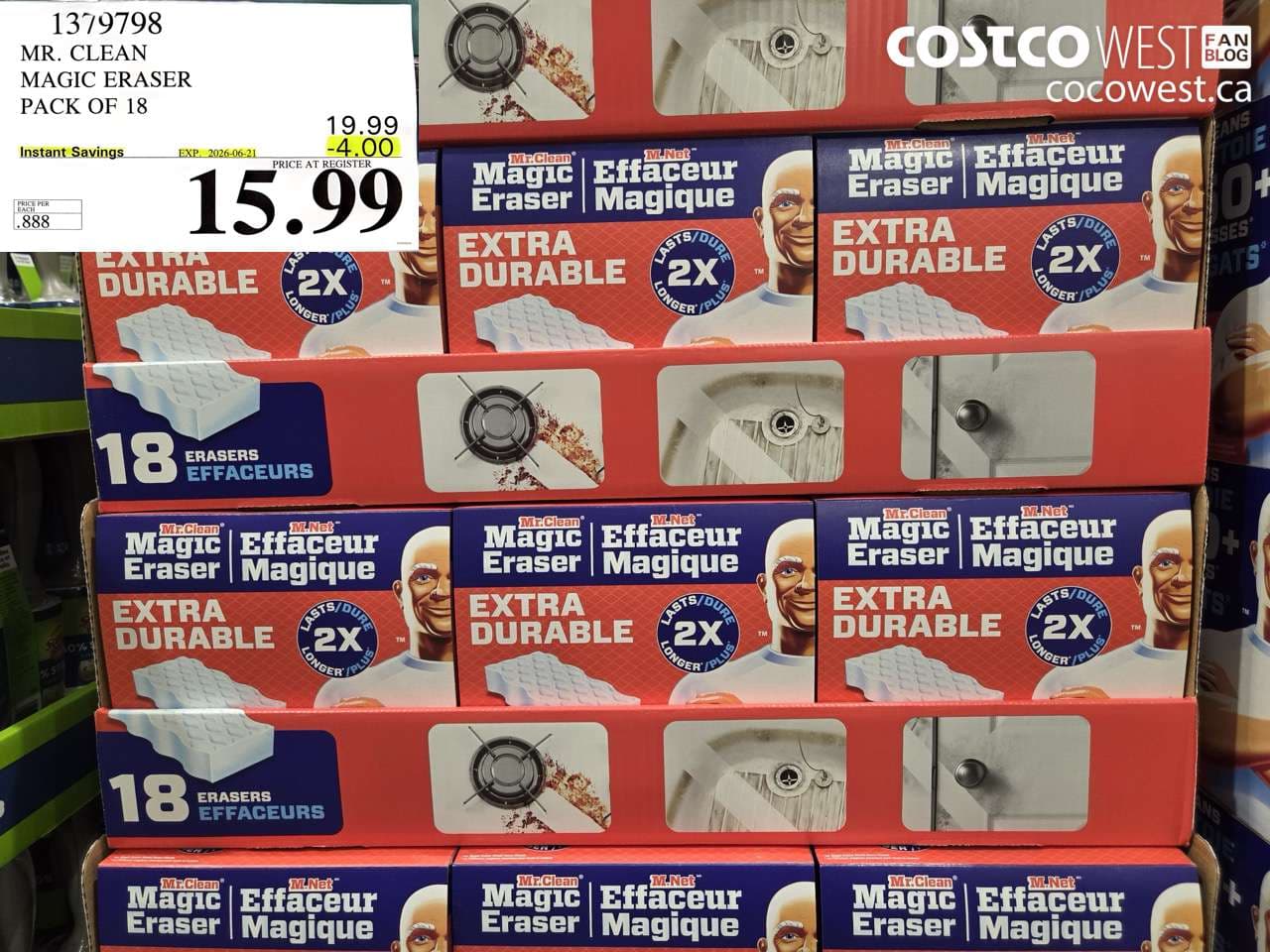 mr clean magic eraser pack of 18