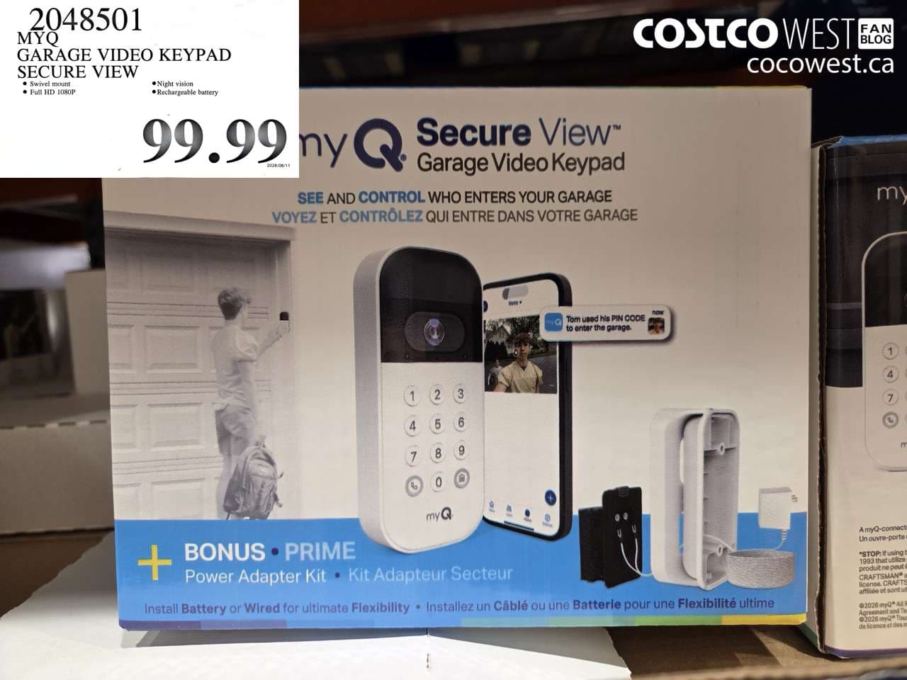 MYQ GARAGE VIDEO KEYPAD SECURE VIEW