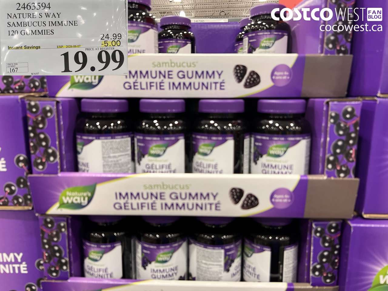 natures way sambucus immune 120 gummies