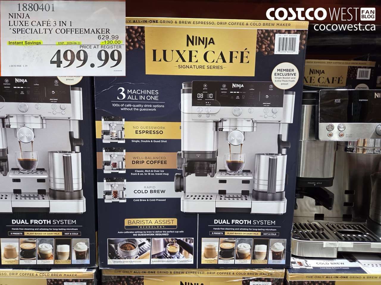 ninja luxe cafe 3 in 1 specialty coffeemaker