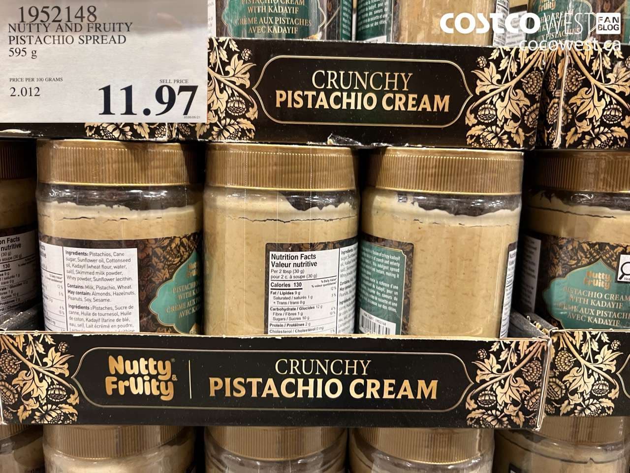 nutty and fruity pistachio spread 595 g