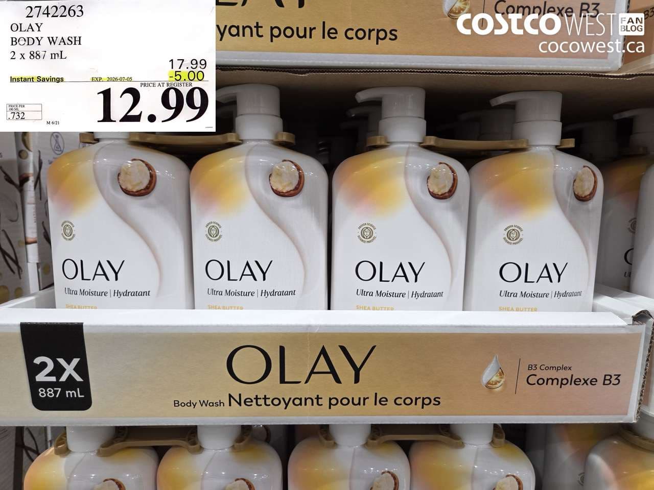 olay body wash 2 x 887 ml