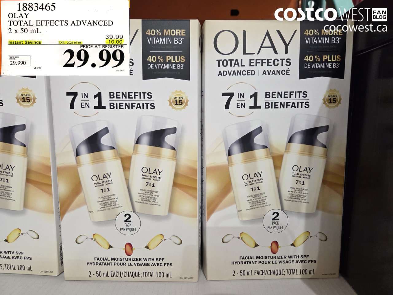 olay total effects advanced 2 x 50 ml