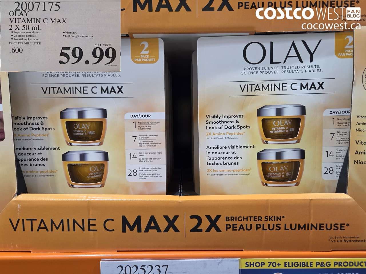 olay vitamin c max 2 x 50 ml