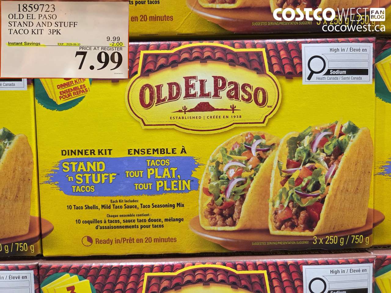 OLD EL PASO STAND AND STUFF TACO KIT 3PK