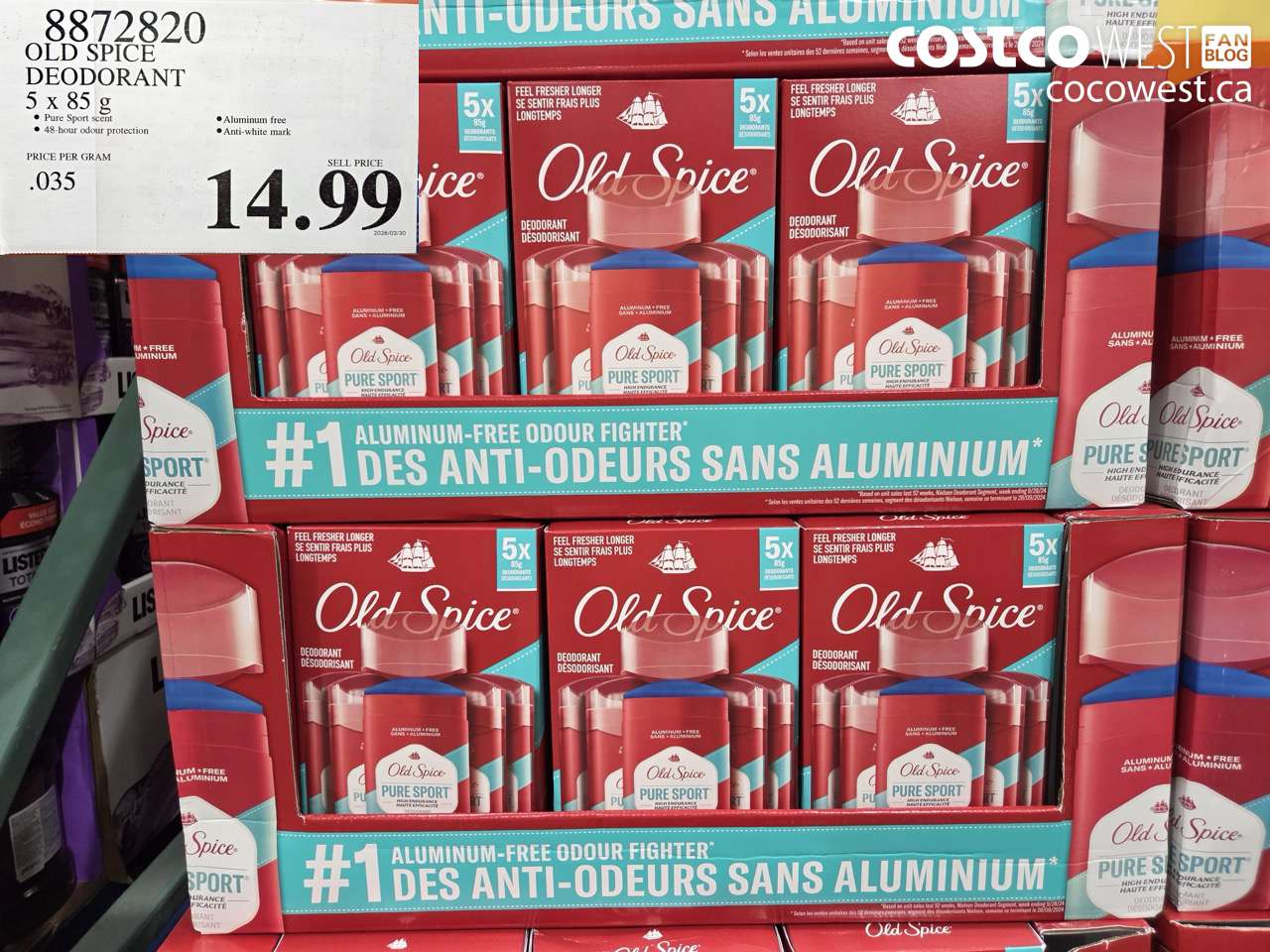 old spice deodorant 5 x 85 g