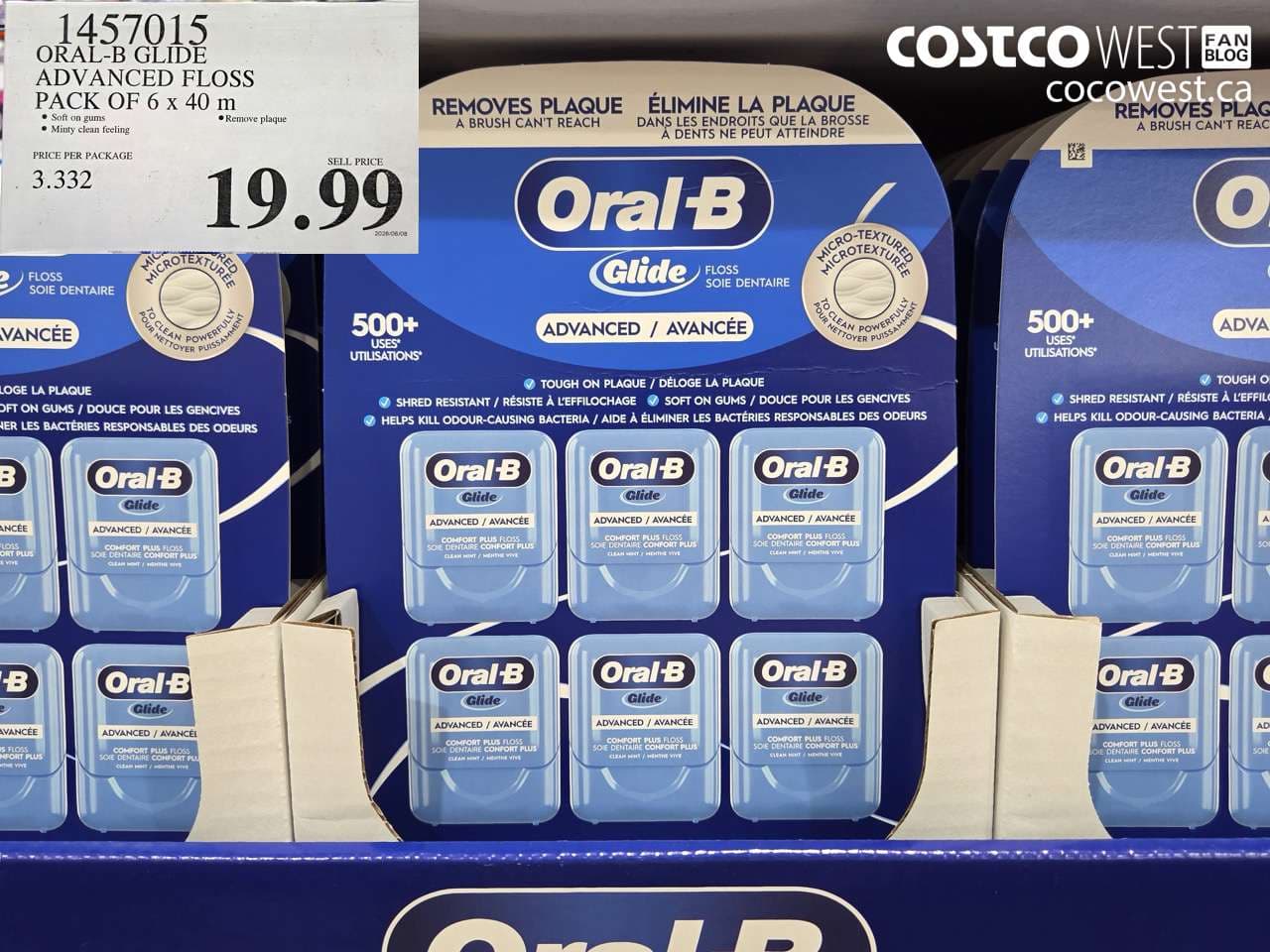 oralb glide advanced floss pack of 6 x 40 m