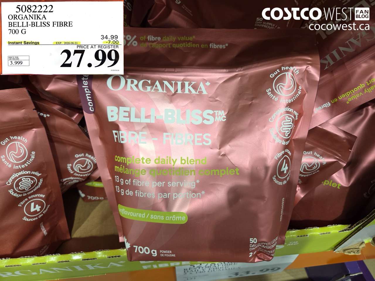organika bellibliss fibre 700 g