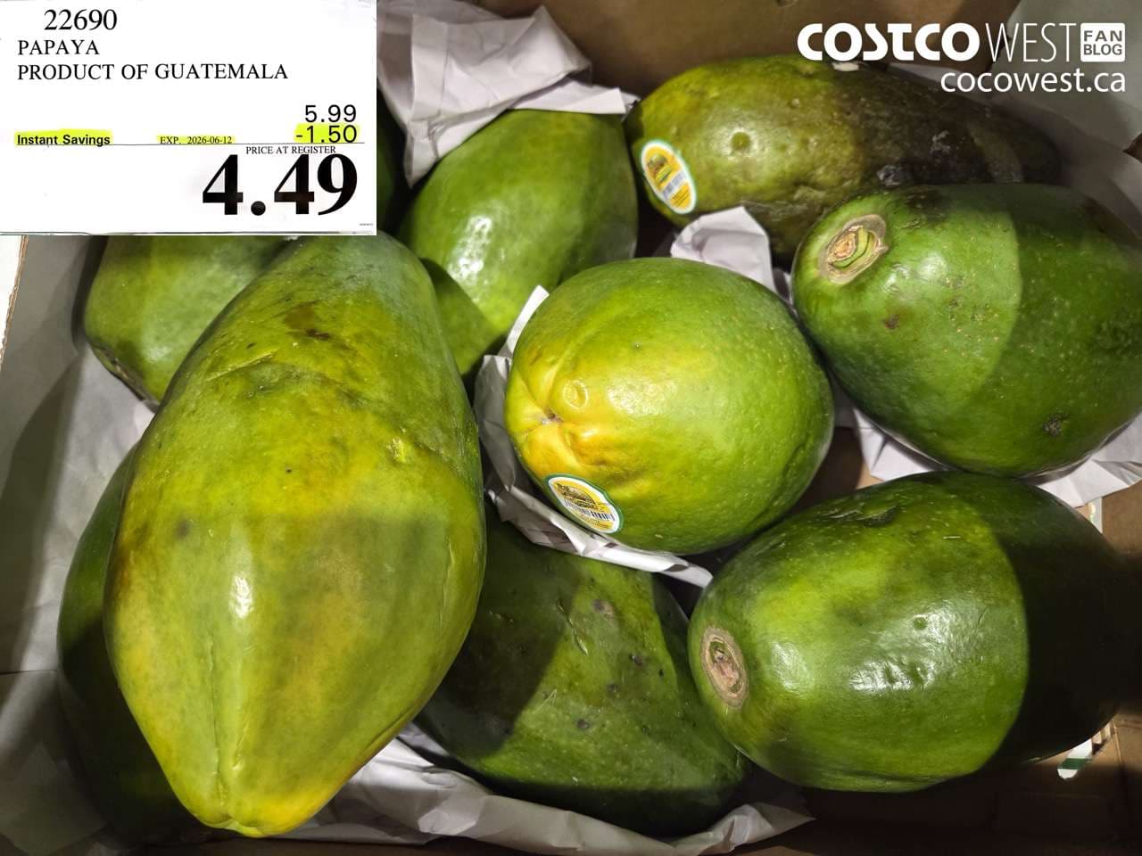 papaya product of guatemala