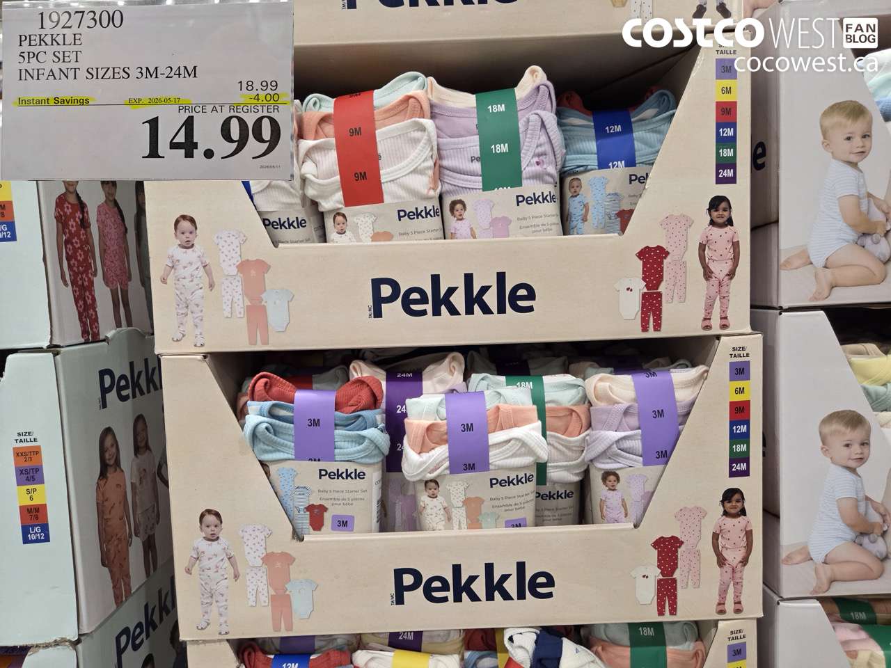 pekkle 5pc set infant sizes 3m24m