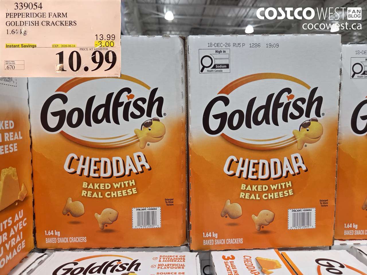 pepperidge farm goldfish crackers 164 kg