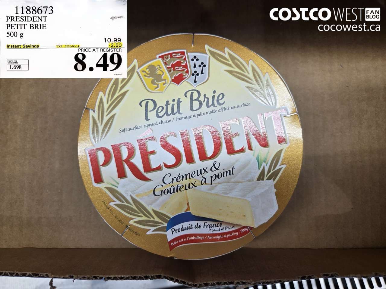 president petit brie 500 g