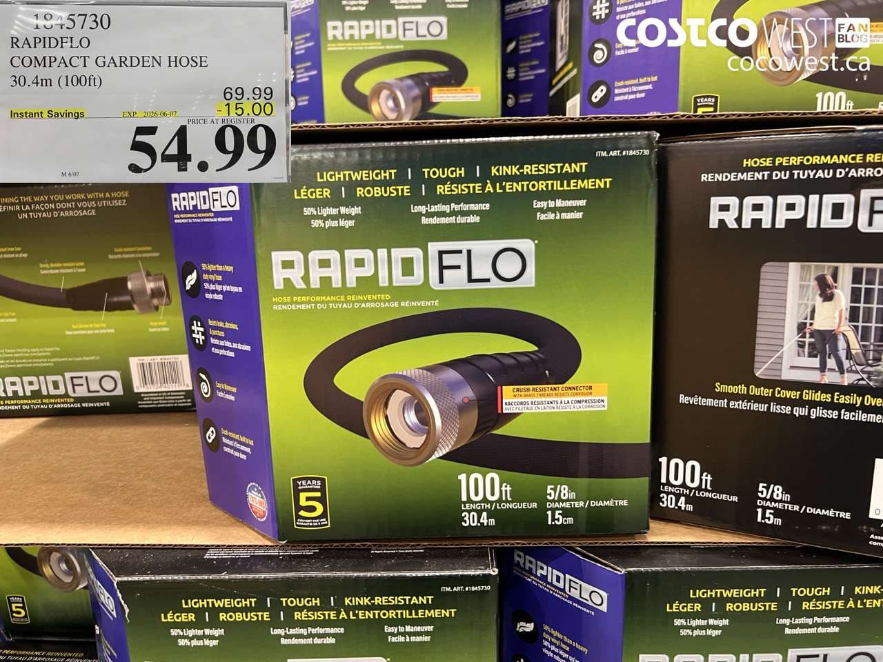 rapidflo compact garden hose 304m 100ft