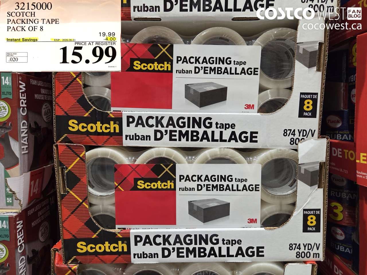scotch packing tape pack of 8