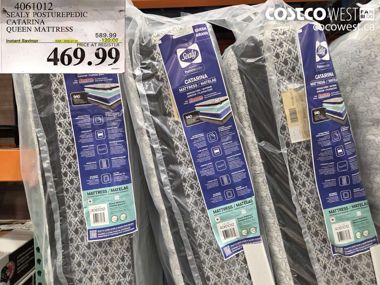 sealy posturepedic catarina queen mattress