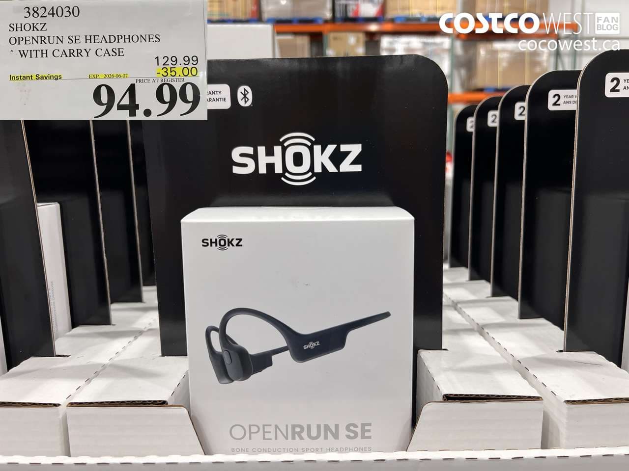 SHOKZ OPENRUN SE HEADPHONES WITH CARRY CASE