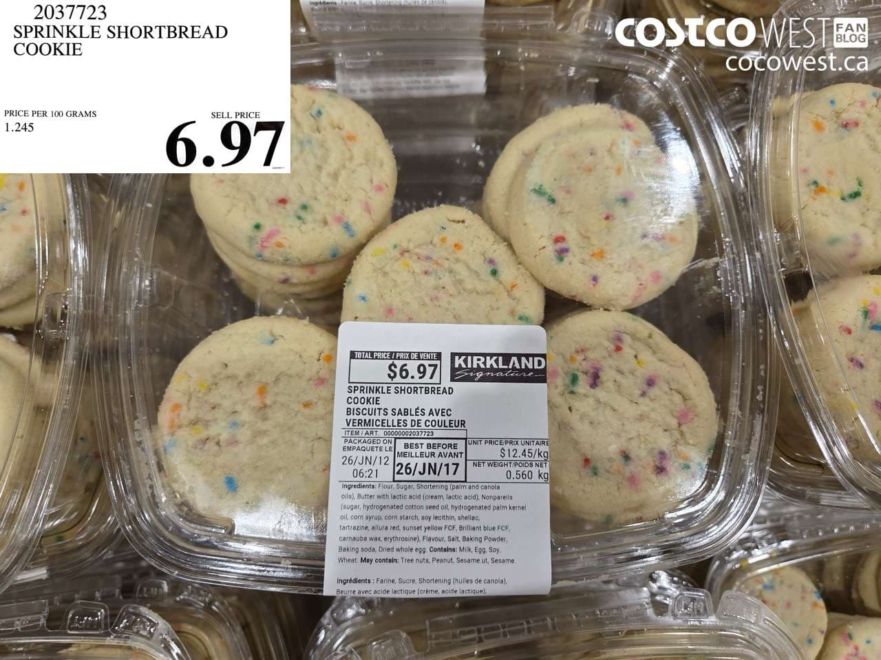 sprinkle shortbread cookie