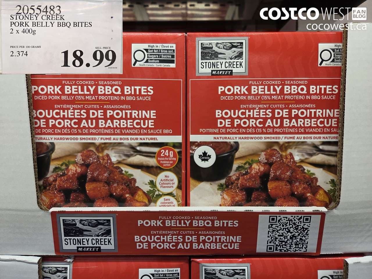 STONEY CREEK PORK BELLY BBQ BITES 2 X 400G