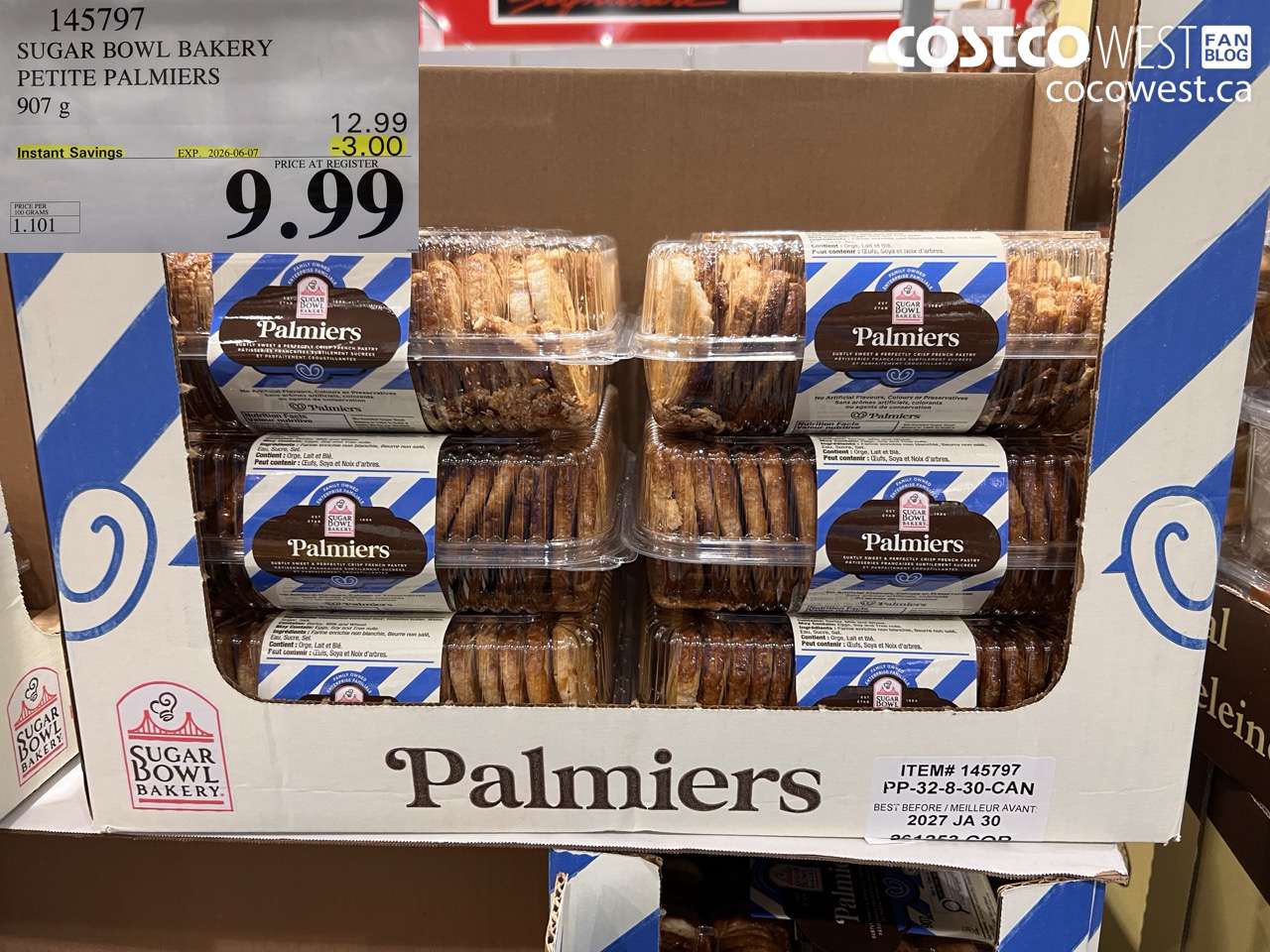 SUGAR BOWL BAKERY PETITE PALMIERS 907 G