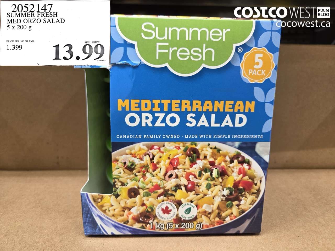 SUMMER FRESH MED ORZO SALAD 5 X 200 G