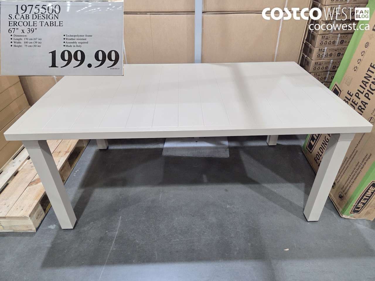 S. CAB DESIGN ERCOLE TABLE
