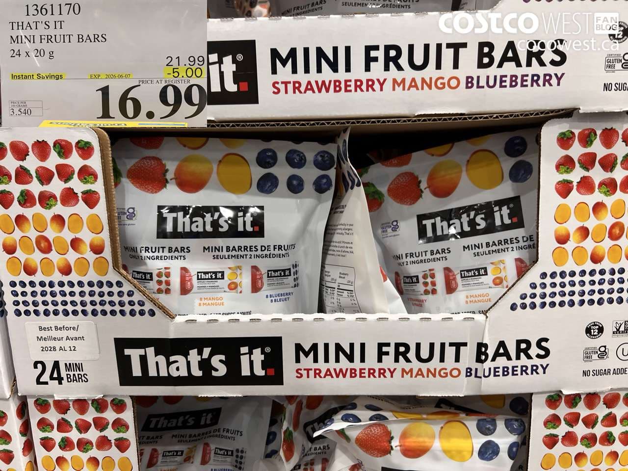 thats it mini fruit bars 24 x 20 g