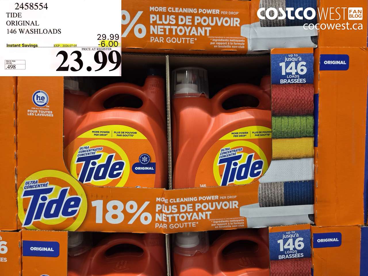 tide original 146 washloads
