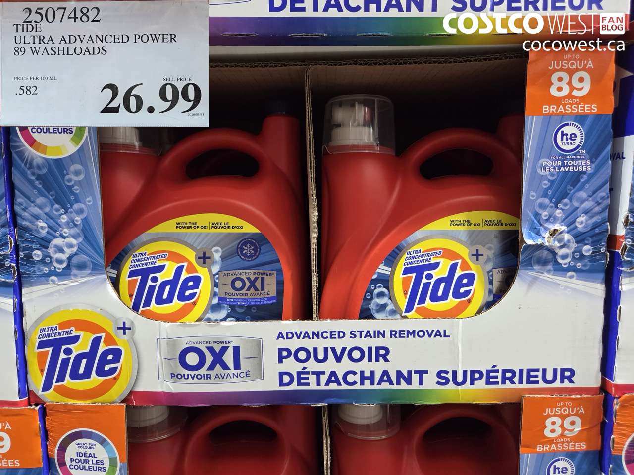 tide ultra advanced power 89 washloads