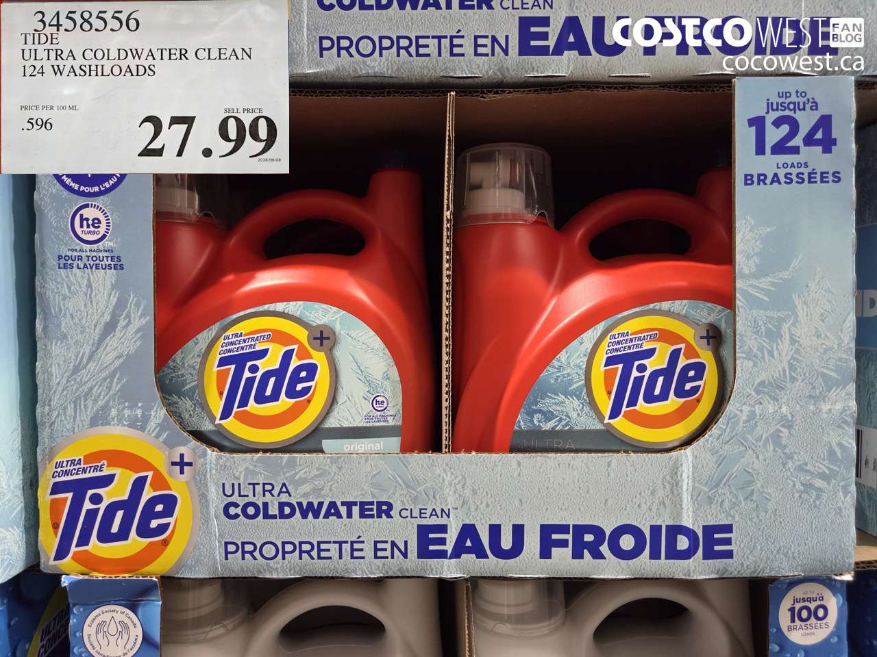 tide ultra coldwater clean 124 washloads