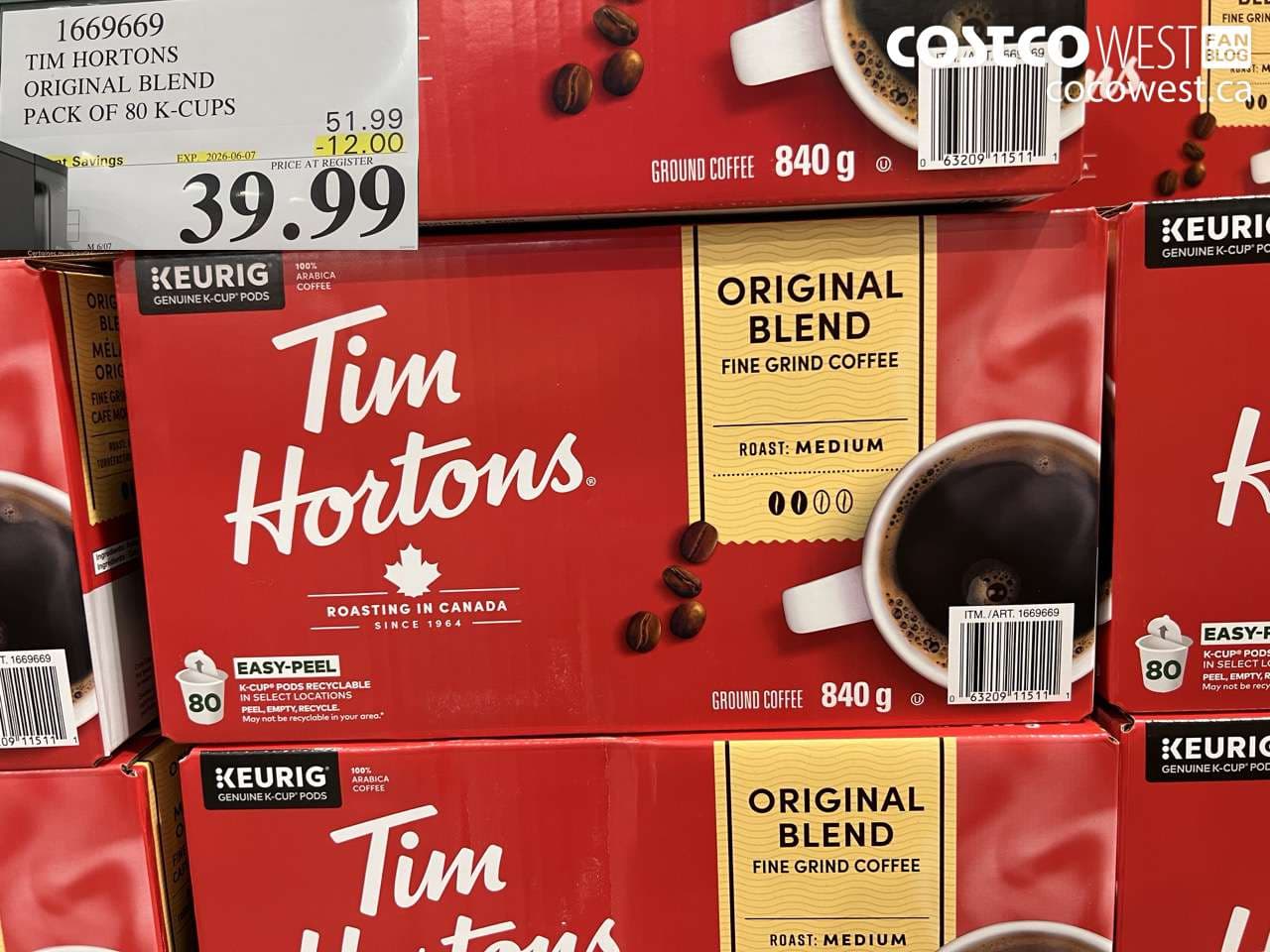 TIM HORTONS ORIGINAL BLEND PACK OF 80 K-CUPS