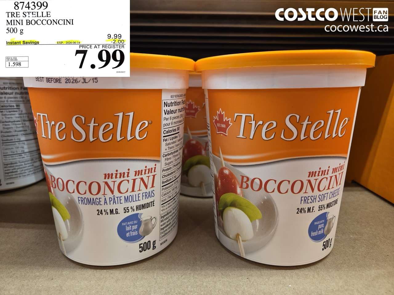 tre stelle mini bocconcini 500 g