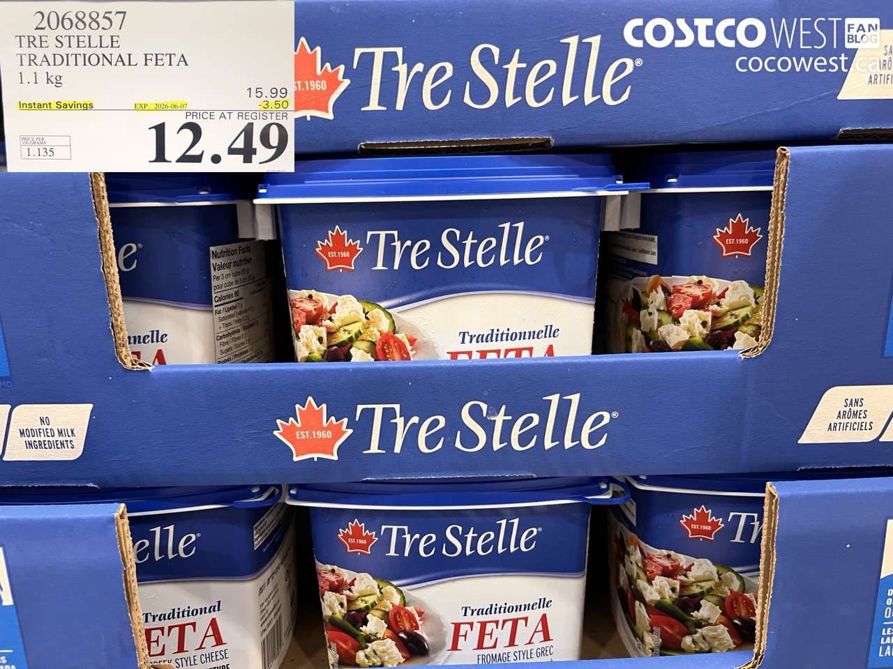 TRE STELLE TRADITIONAL FETA 1.1 KG