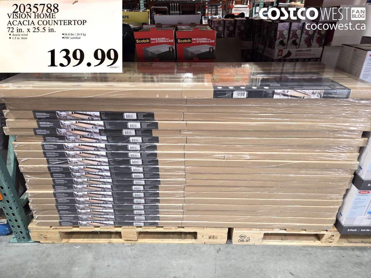 VISION HOME ACACIA COUNTERTOP 72 IN. X 25.5 IN.