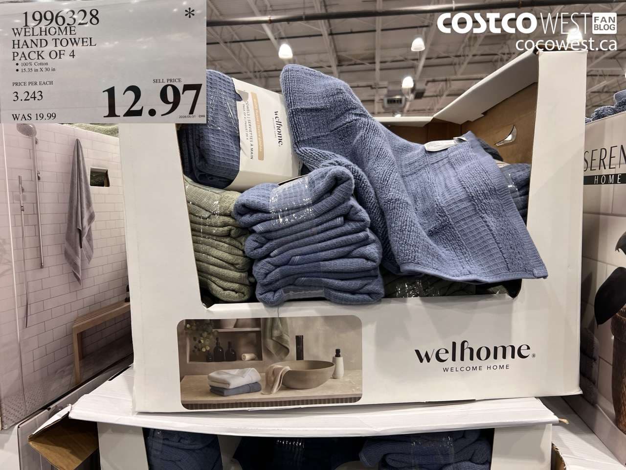 welhome hand towel pack of 4