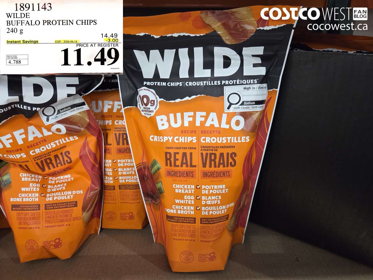 wilde buffalo protein chips 240 g