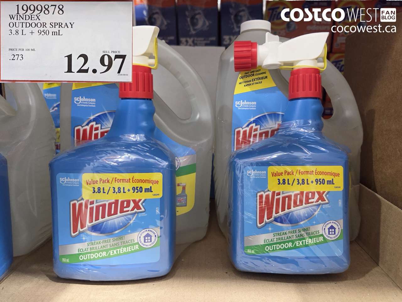 windex outdoor spray 38 l  950 ml