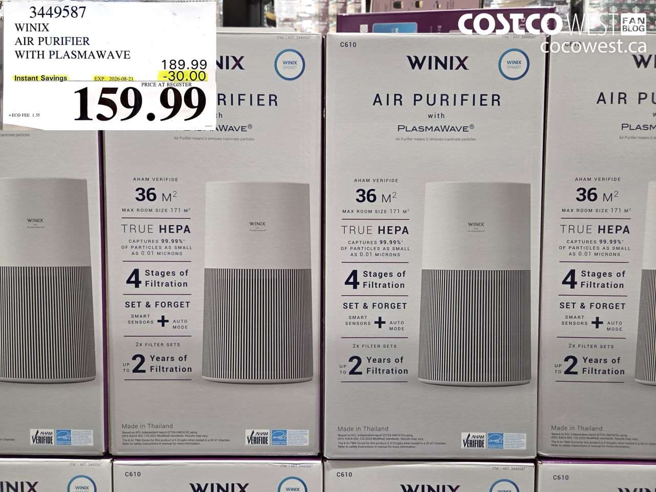 winix air purifier with plasmawave