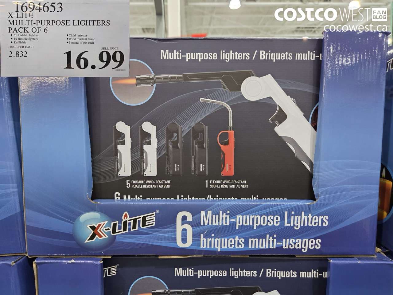 X-LITE MULTI-PURPOSE LIGHTERS PACK OF 6