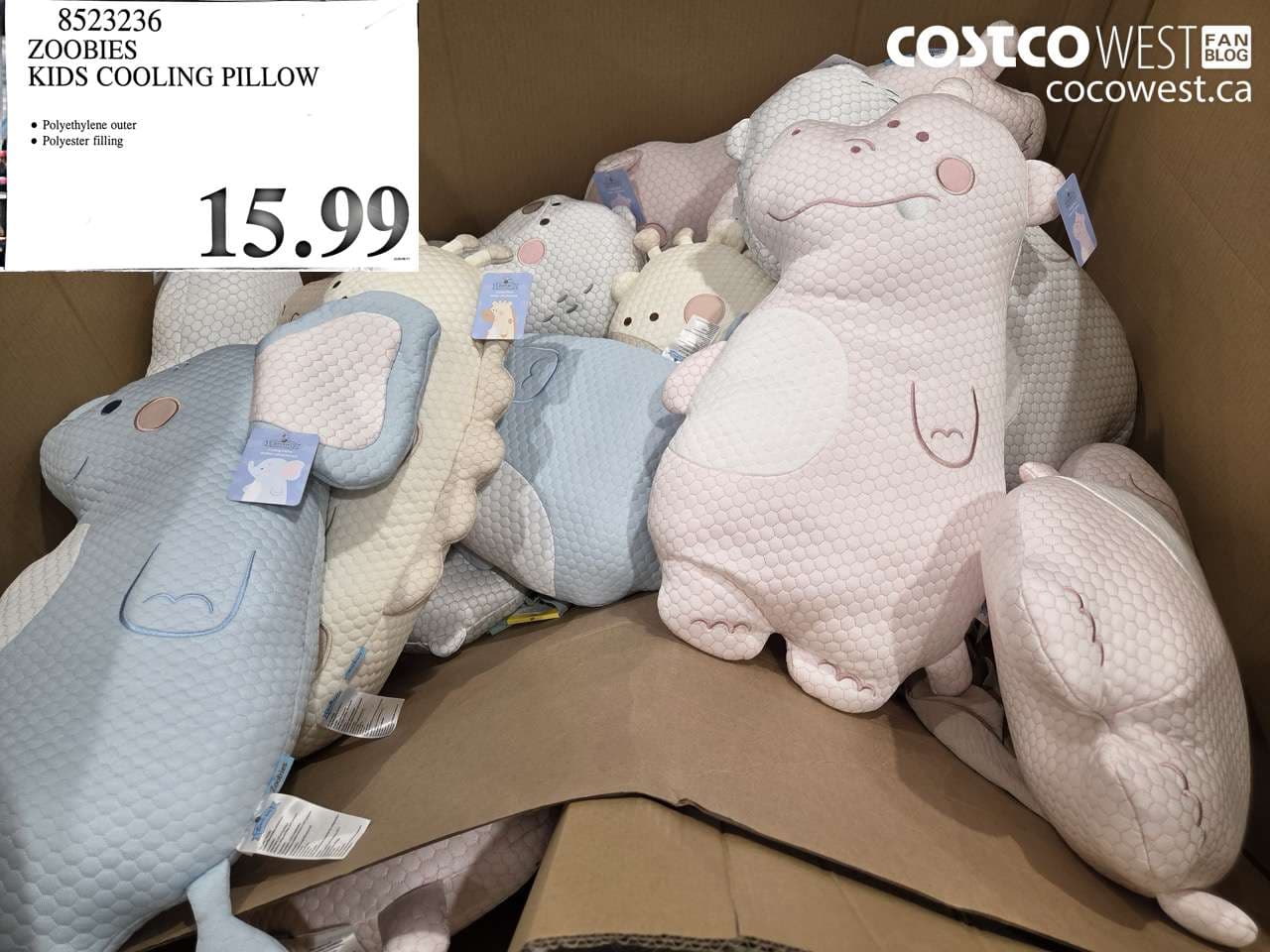 ZOOBIES KIDS COOLING PILLOW
