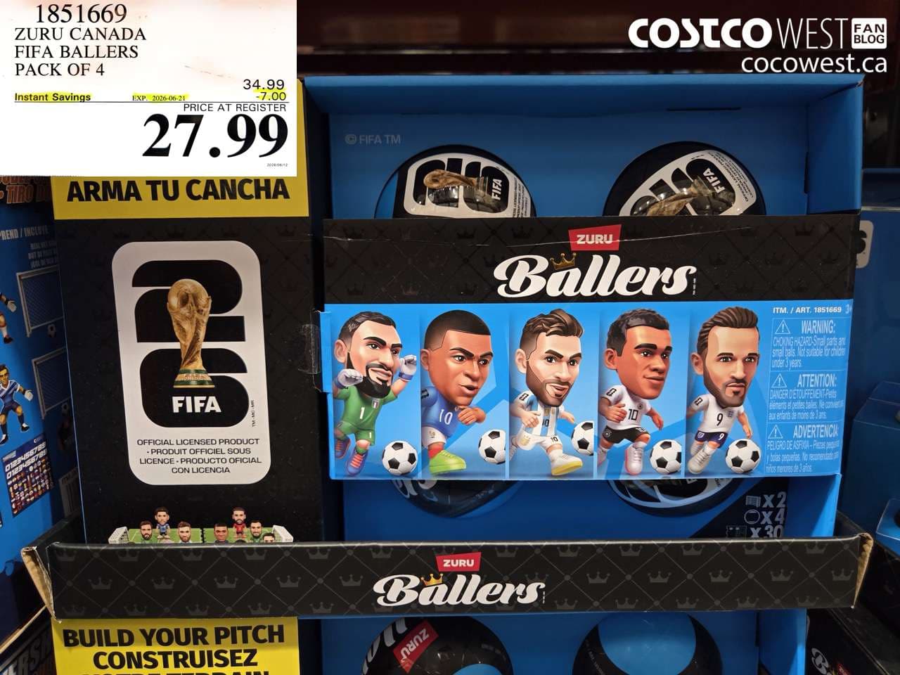 zuru canada fifa ballers pack of 4