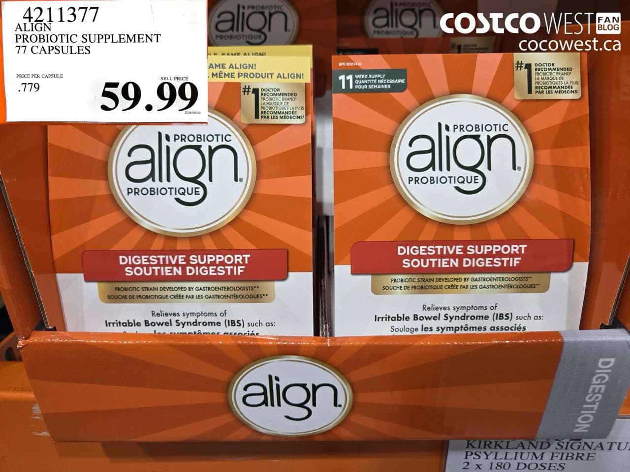 ALIGN PROBIOTIC SUPPLEMENT 77 CAPSULES