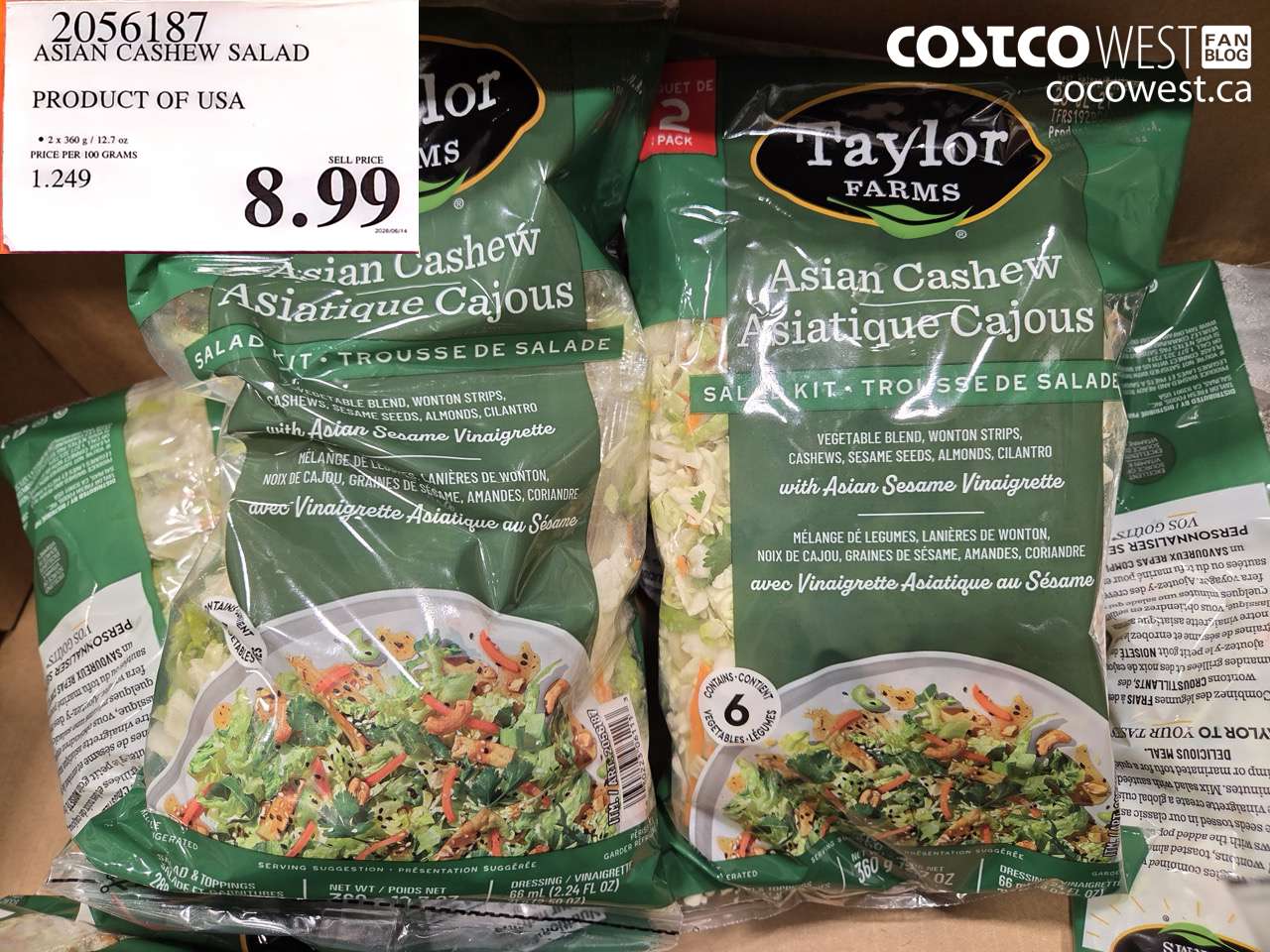 ASIAN CASHEW SALAD PRODUCT OF USA