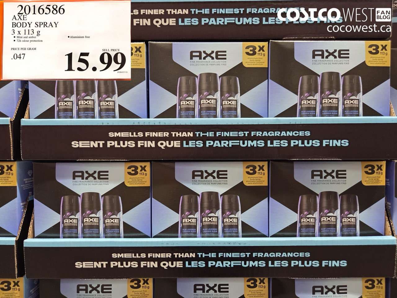 AXE BODY SPRAY 3 X 113 G