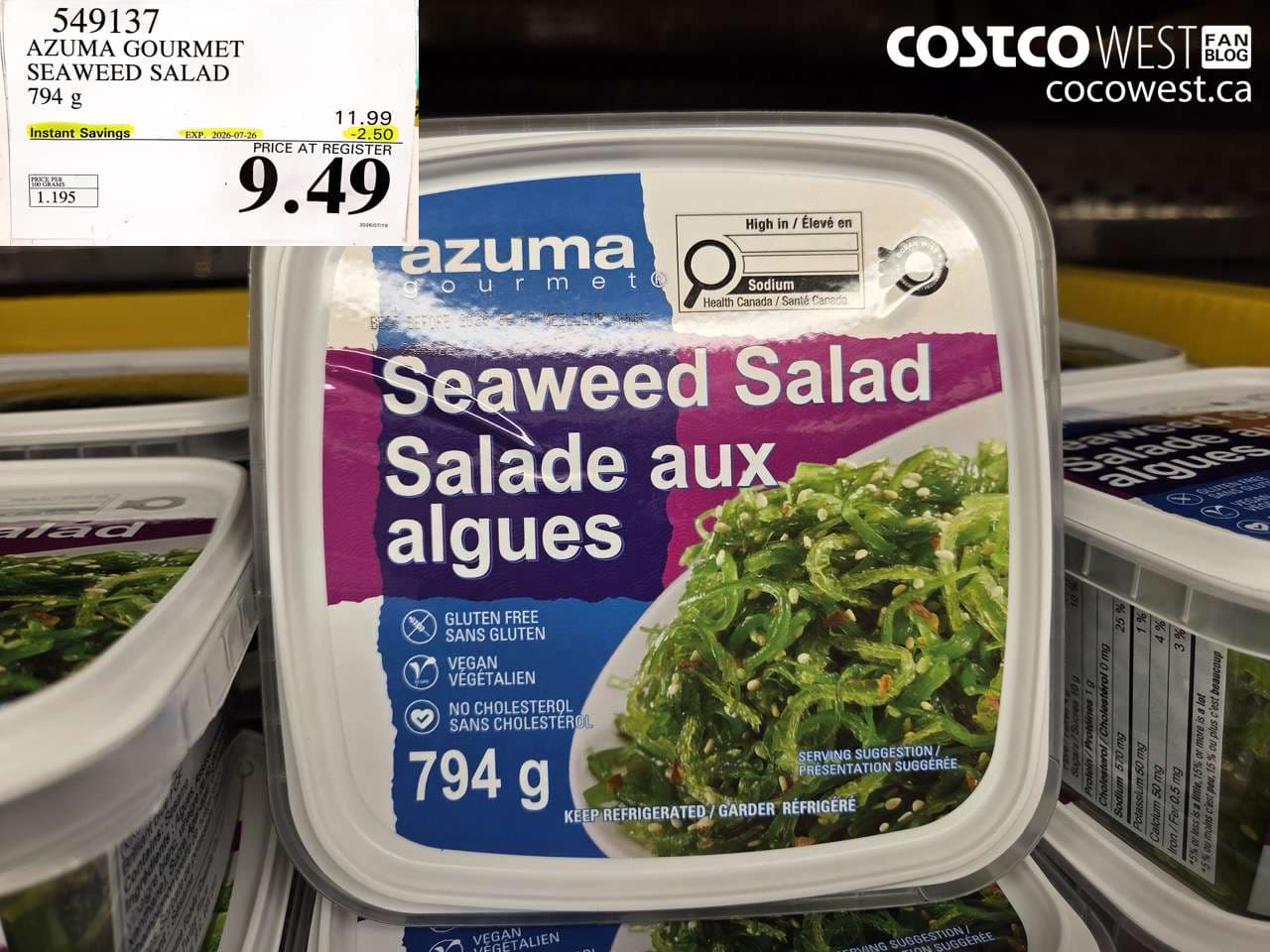 AZUMA GOURMET SEAWEED SALAD 794 G