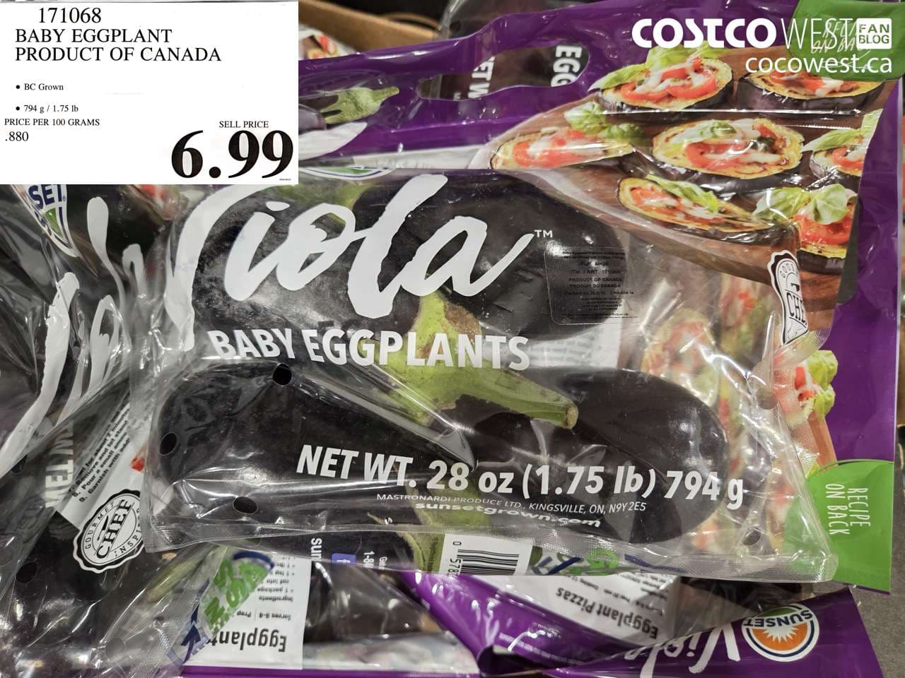 BABY EGGPLANT PRODUCT OF CANADA