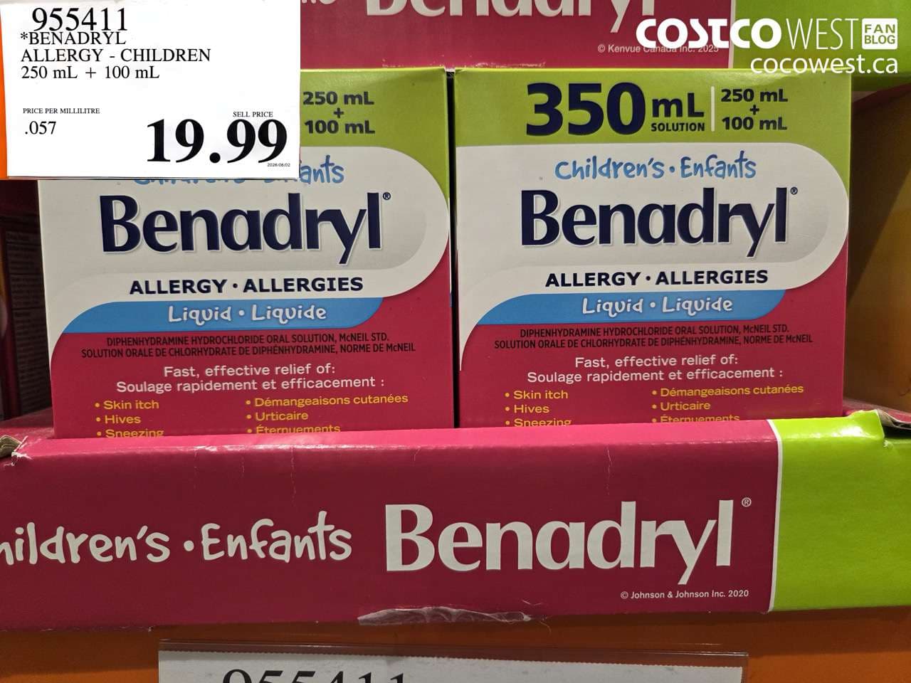 BENADRYL ALLERGY - CHILDREN 250 ML + 100 ML