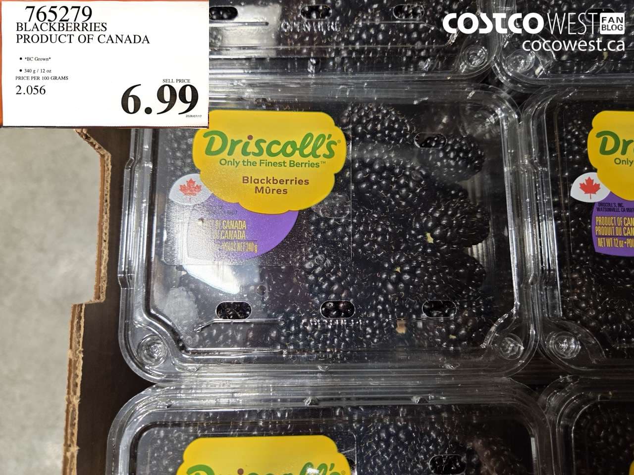 BLACKBERRIES PRODUCT OF CANADA