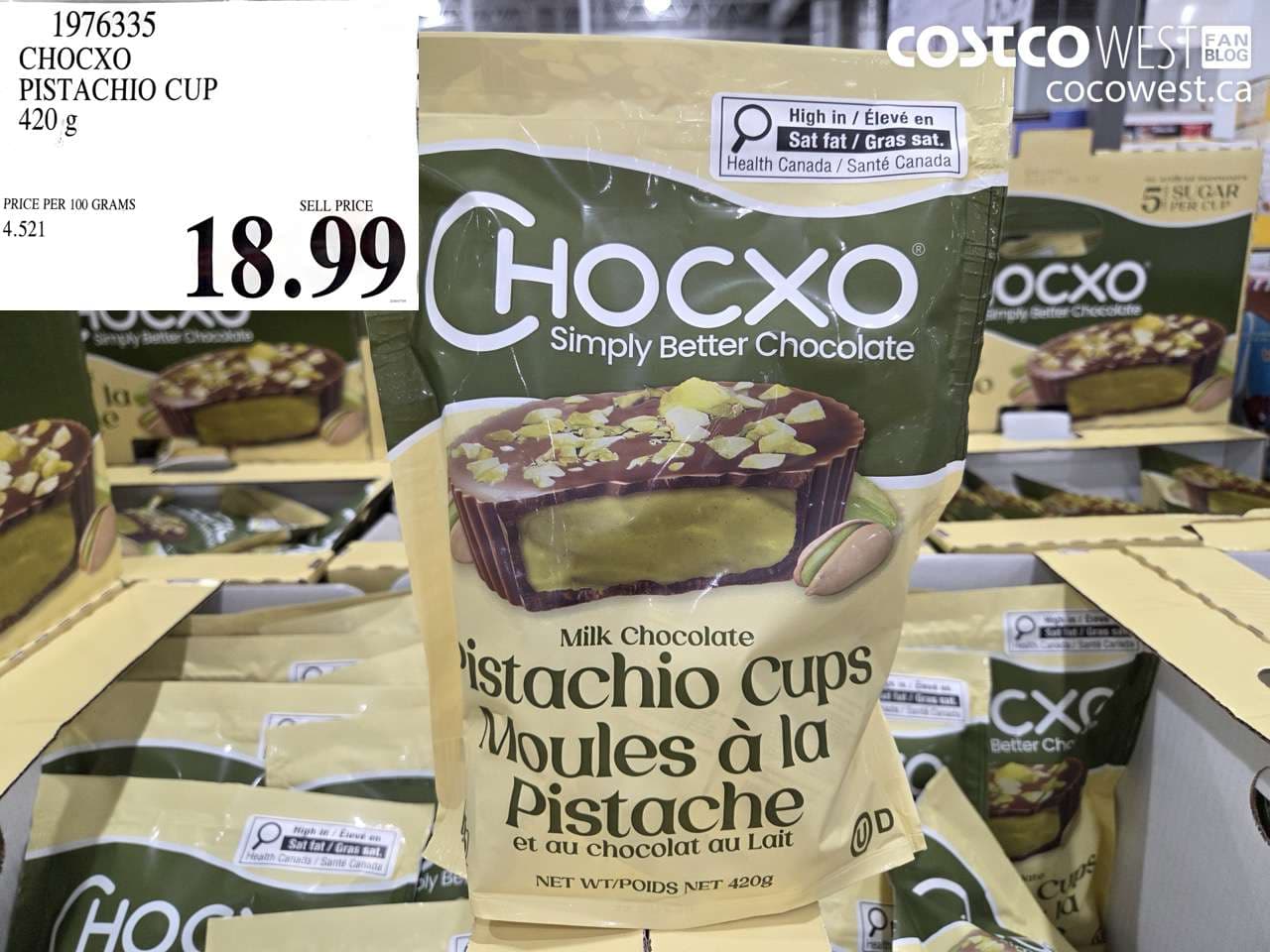 CHOCXO PISTACHIO CUP 420 G