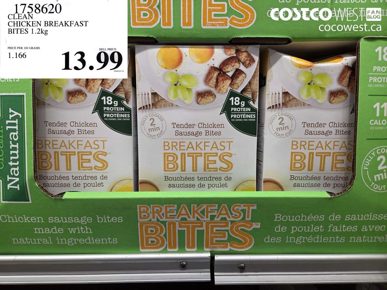 CLEAN CHICKEN BREAKFAST BITES 1.2KG