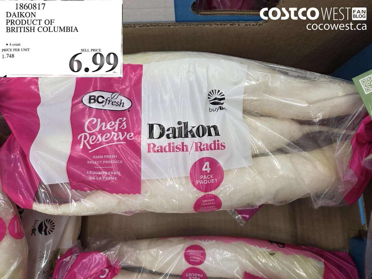 DAIKON PRODUCT OF BRITISH COLUMBIA